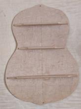 Deska spodní klasická kytara 4/4 curly javor žebrovaná