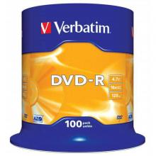 VERBATIM DVD-R 100 KS + SADA MAZACÍCH CD
